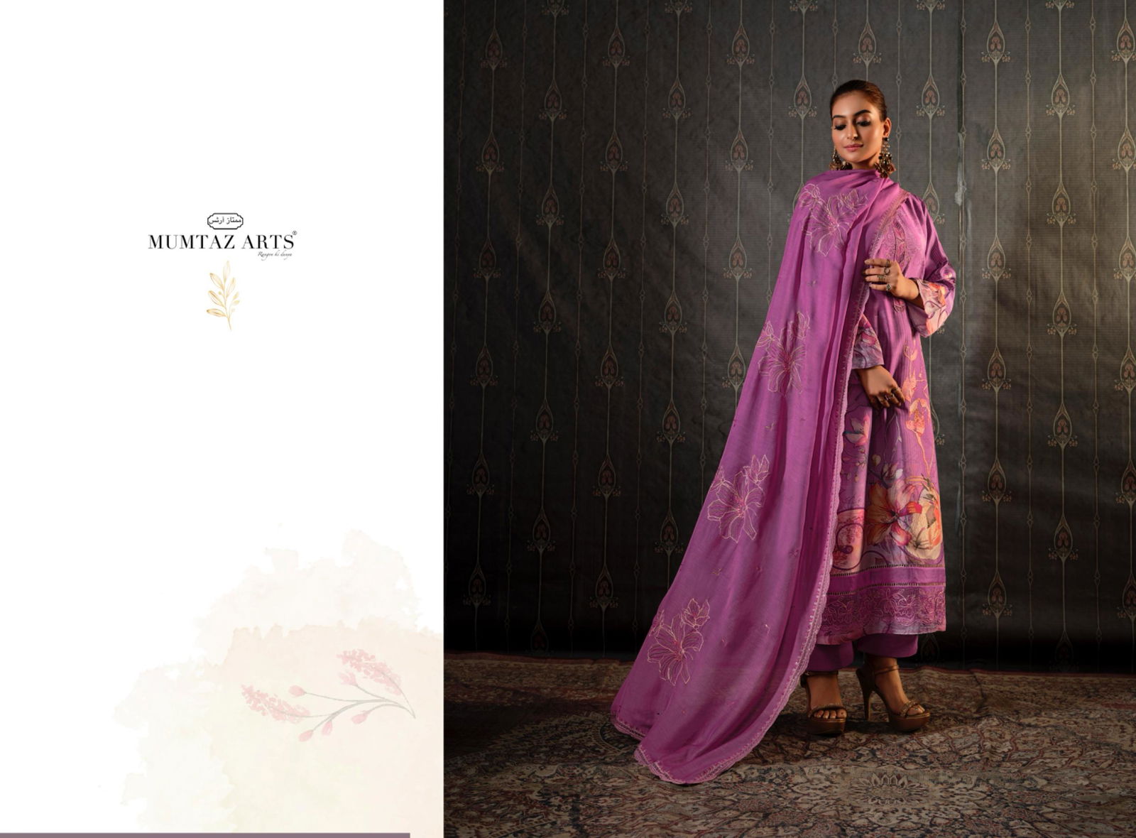 Sitaray By Mumtaz Viscose Muslin Embroidery Dress Material Exporters In India